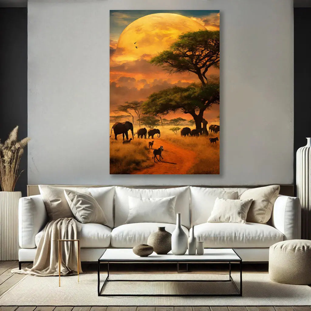 Crépuscule sur la Savane Pictiria