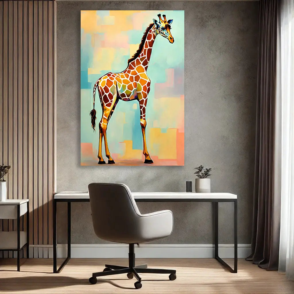 Girafe en Technicolor Pictiria