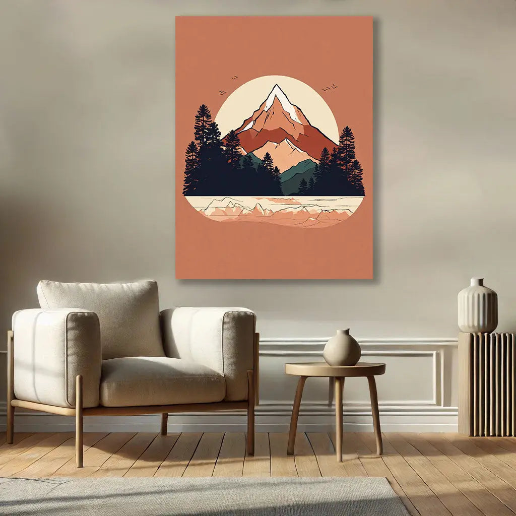 Montagne Minimaliste Pictiria