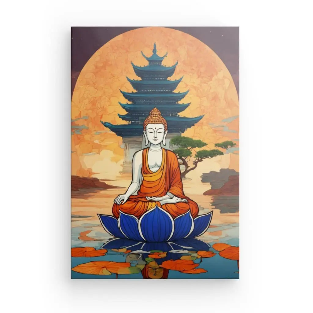 Le Tableau Bouddha Coloré met en valeur des tons vibrants et des détails subtils, capturant l’essence de la spiritualité et de l’art contemporain.