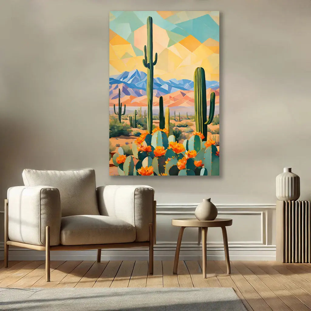 Ce Tableau Cactus Minimaliste, issu de la collection Illustration, apporte une touche élégante et naturelle à une pièce. Son design épuré et ses nuances sobres ajoutent du charme et une atmosphère apaisante, parfait pour tout intérieur moderne ou minimaliste.
