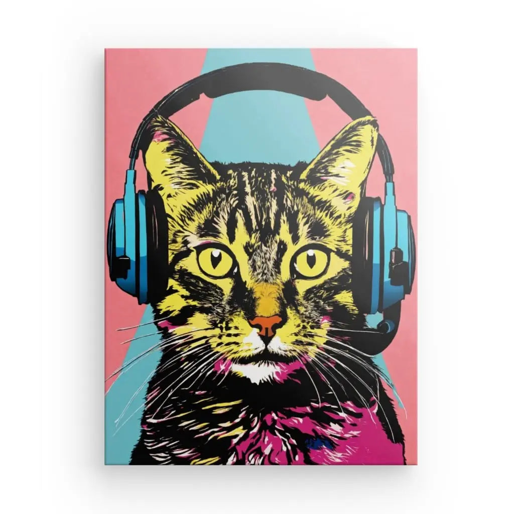 Le Tableau Chat Pop Art se distingue par ses teintes éclatantes et son design pop art captivant. Un choix idéal pour les amateurs de tableau chat et de tableau animaux pop art.