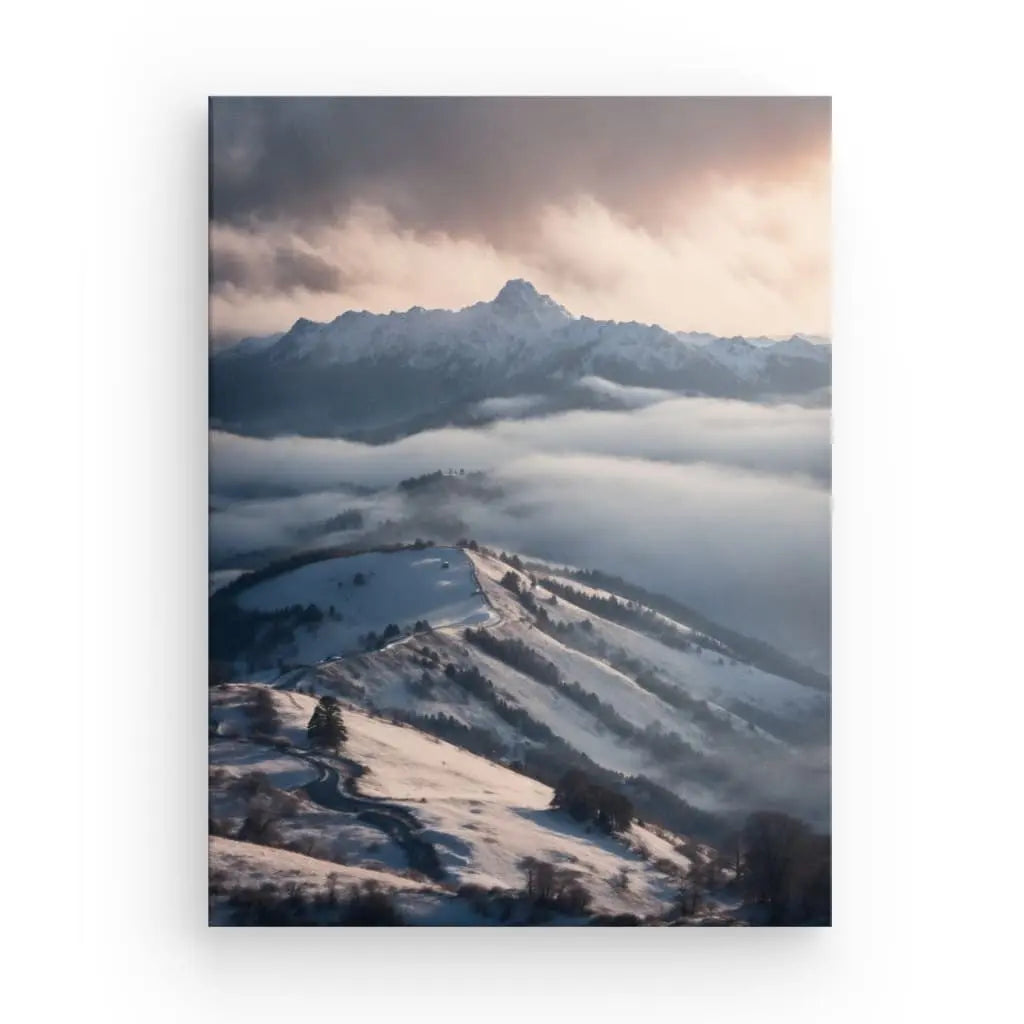 Le Tableau Montagnes Enneigées est une œuvre photographique captivante qui illustre les paysages enneigés avec des détails réalistes. Ses couleurs naturelles et son rendu réaliste en font une pièce parfaite pour les amateurs de tableau photographie.