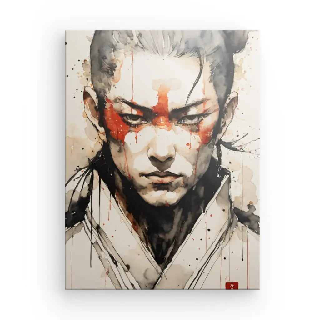Admirez le Tableau Samouraï, une pièce au style aquarelle subtil qui célèbre la force et la tradition des guerriers japonais. Idéal pour compléter votre décoration intérieure avec une touche d’art et de culture.