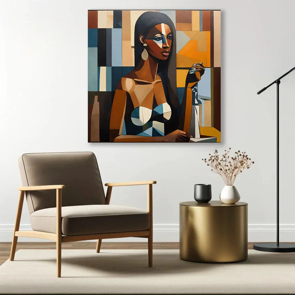 Reflets Cubistes d'Élégance Pictiria